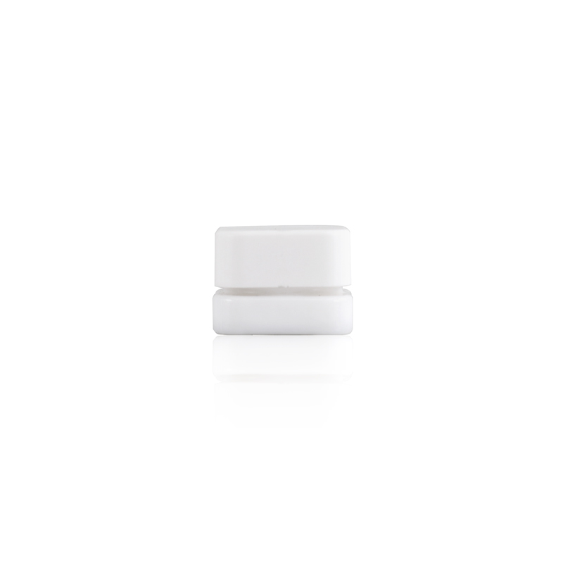 Cosmetic mini jar glass jar with black lid CR screw lid