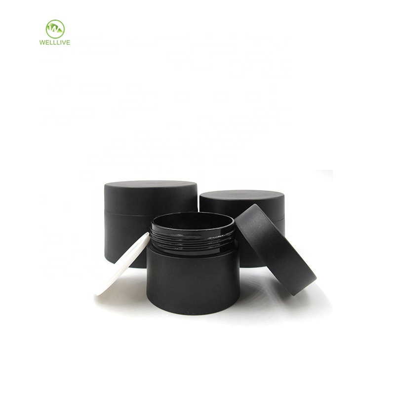 Cosmetic ointment container packaging 3g 5g 10g 15g 30g 50g 80g frosted black white pp plastic empty jar