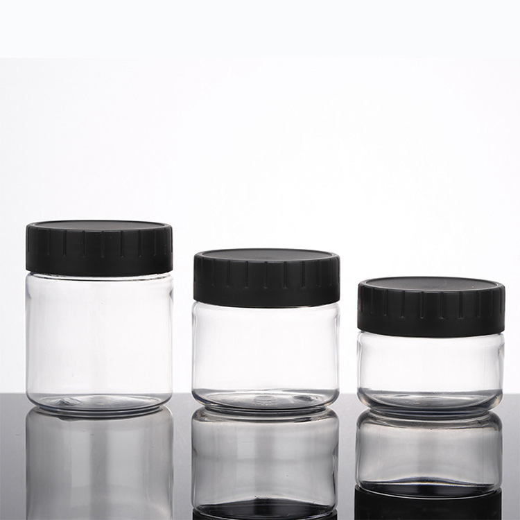 Cosmetic package mini 10g jar round empty plastic cosmetic containers