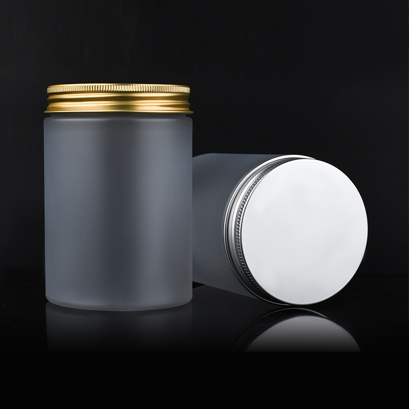 Cosmetic packaging 100ml 120ml 200ml 250ml 500ml frosted clear pet plastic cream jar with plastic lid