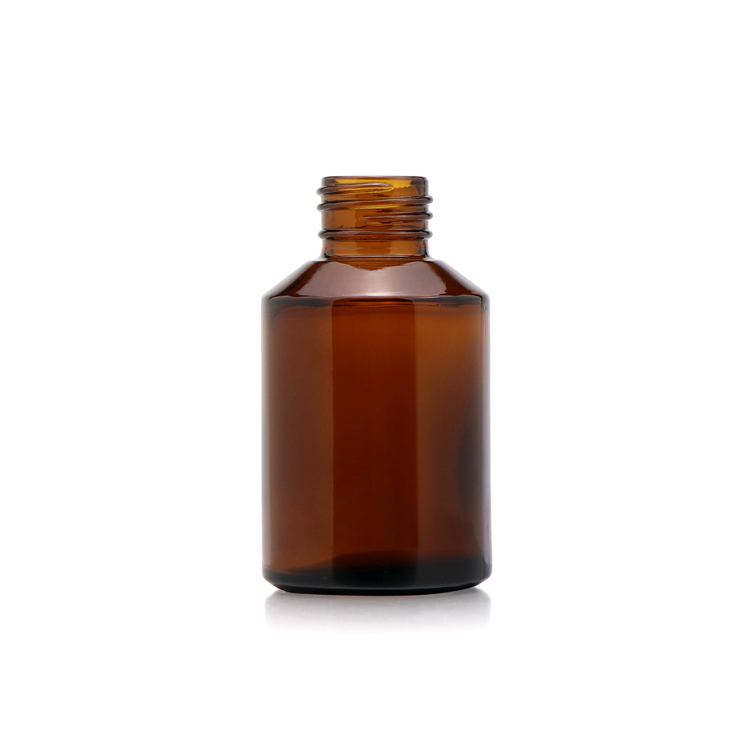 Cosmetic packaging 10ml 15ml 20ml 30ml 200ml Frosted Amber Cosmetic Glass Base Material Serum Lotion Pump Bottle With Pump