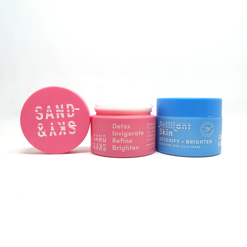 Cosmetic packaging 15g 20g 30g 50 ml 100g custom frosted porcelain cosmetic ceramic opal white glass cream jar with lid