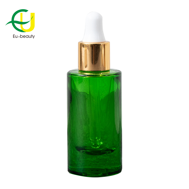Cosmetic packaging 15ml 30ml 60ml 125ml 200ml black glass spray bottles full set frosted amber glass bottle with black pump