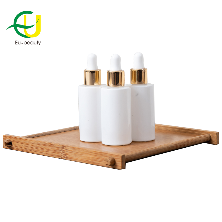 Cosmetic packaging 15ml 30ml 60ml 125ml 200ml black glass spray bottles full set frosted amber glass bottle with black pump