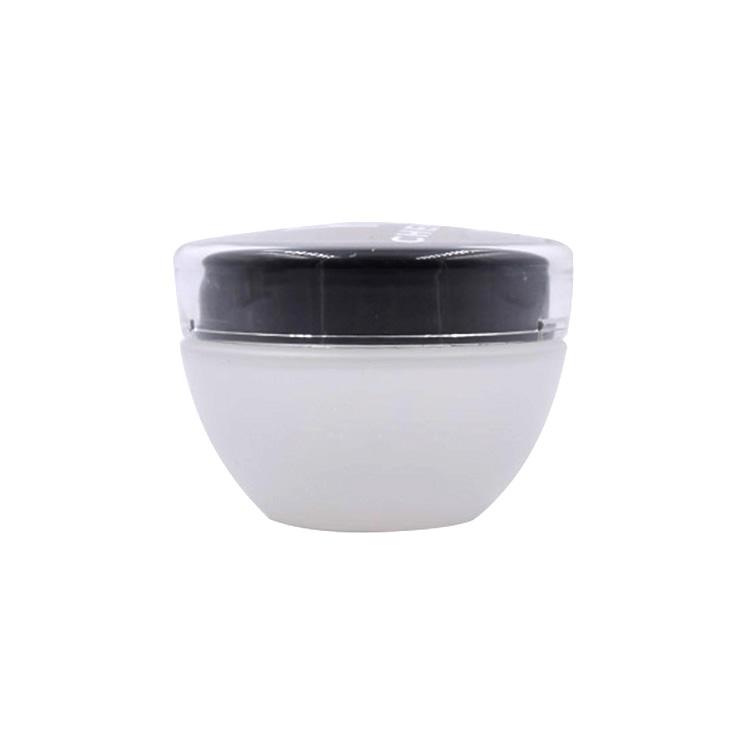 Cosmetic packaging 30g 50g empty glass jar frosted  glass jar with screw cap