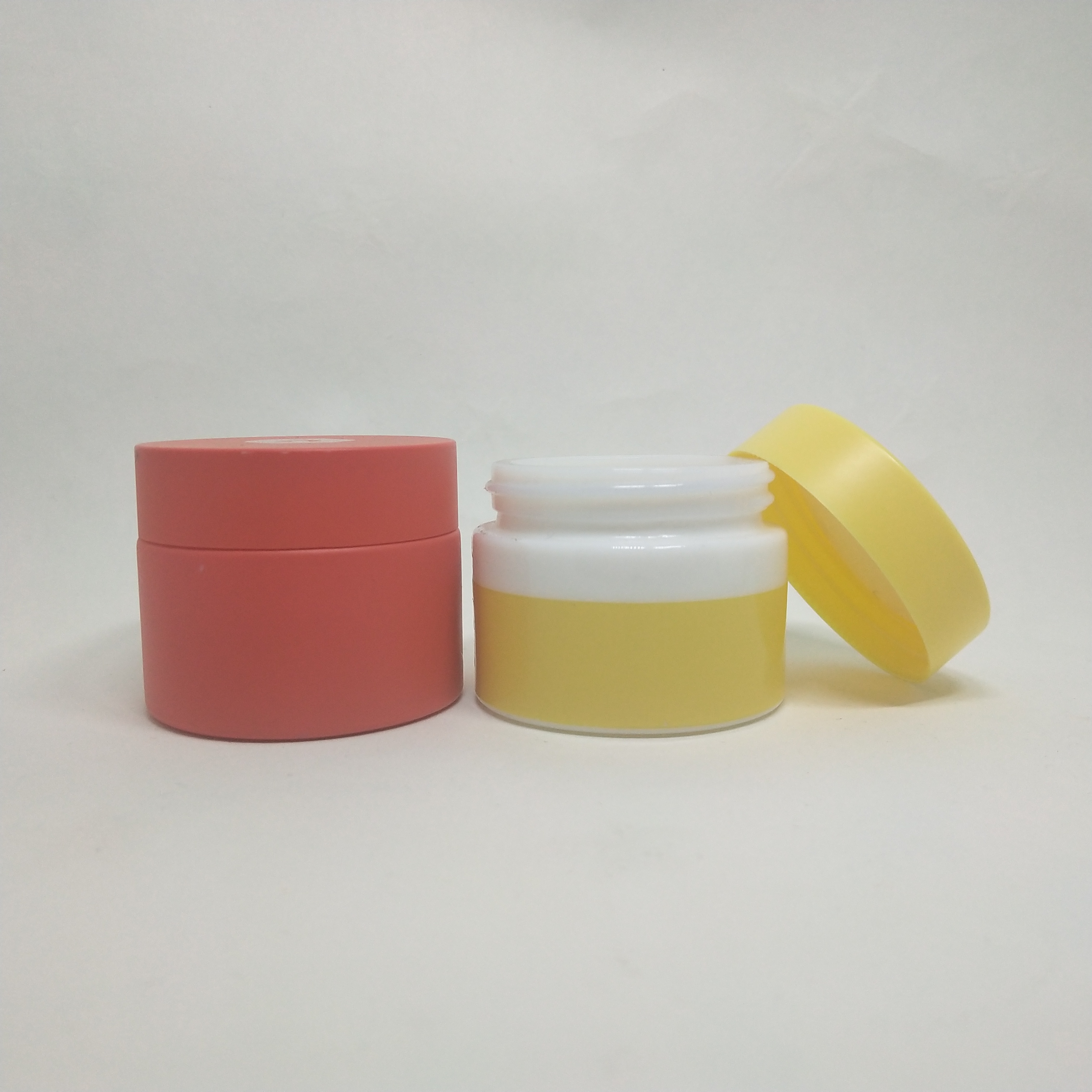 Cosmetic packaging 30g opal white glass jar cream containers
