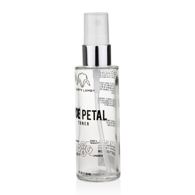 Cosmetic packaging 30ml 50ml 60ml 100ml clear glass pump bottle custom logo for facial toner