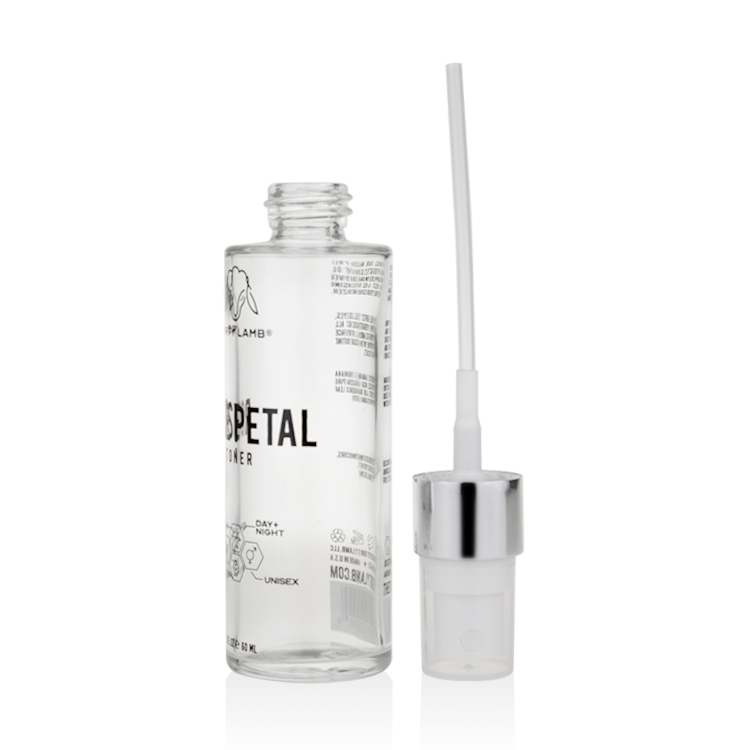 Cosmetic packaging 30ml 50ml 60ml 100ml clear glass pump bottle custom logo for facial toner