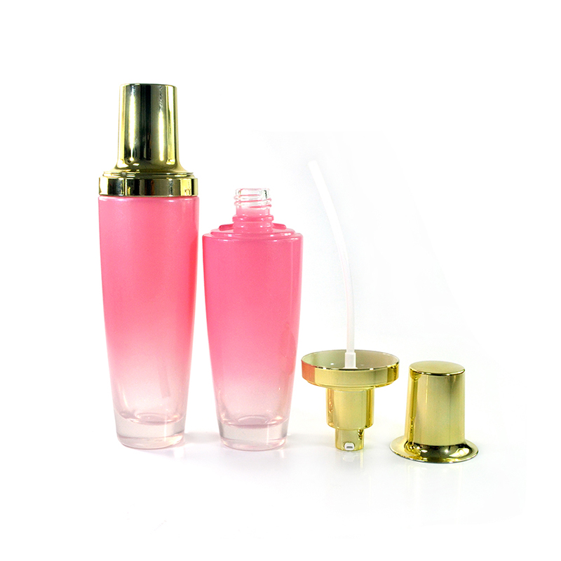 Cosmetic packaging 30ml 50ml essential oil Glass dropper bottle Perfume Bottles pink glass cream jar