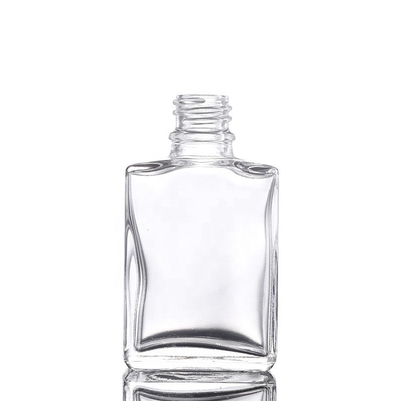 Cosmetic packaging 30ml rectangular essential oil beard oil perfume bottle 50ml clear square dropper bottles