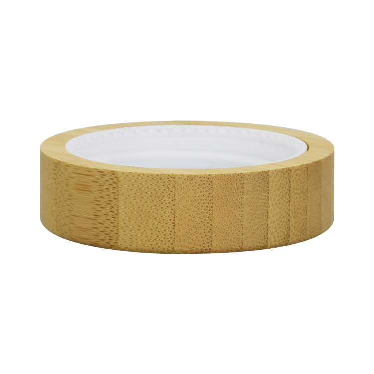 Cosmetic packaging 50ml silver foil stamping bamboo cream jar 5g 10g 20g 30g 50g 100g face cream lotion white frosted glass jar