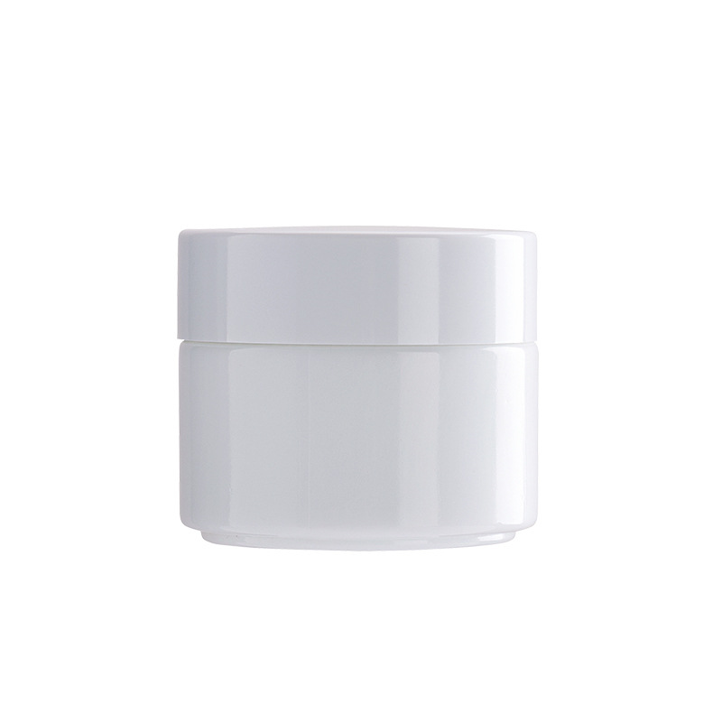 Cosmetic packaging 5g 10g 15g 20g 30g 50 ml 100g custom frosted porcelain cosmetic ceramic opal white glass jar