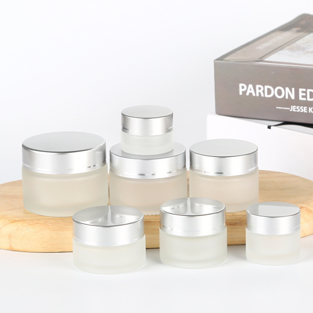 Cosmetic packaging 5g 10g 15g 20g 30g 50g 100g 240g empty glass make up whitening cream jar