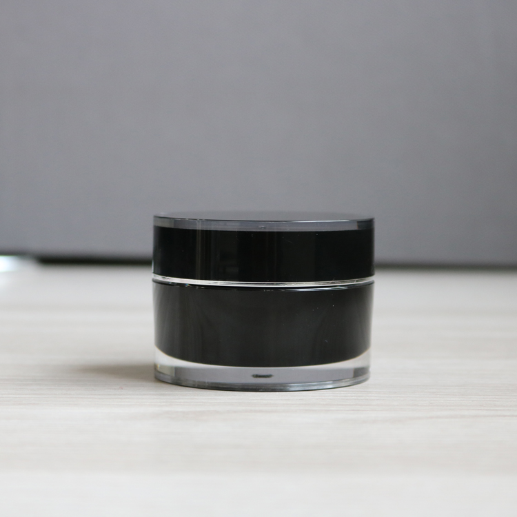 Cosmetic packaging 5g 10g 15g 30g 50g 100g 200g body cream container luxury black hair product jar