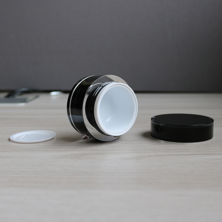 Cosmetic packaging 5g 10g 15g 30g 50g 100g 200g body cream container luxury black hair product jar