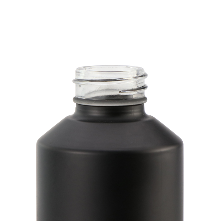 Cosmetic packaging 5ml 10ml 15ml 20ml 30ml 50ml 60ml 100ml dark black frosted glass serum dropper bottle and jar