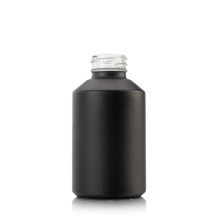 Cosmetic packaging 5ml 10ml 15ml 20ml 30ml 50ml 60ml 100ml dark black frosted glass serum dropper bottle and jar