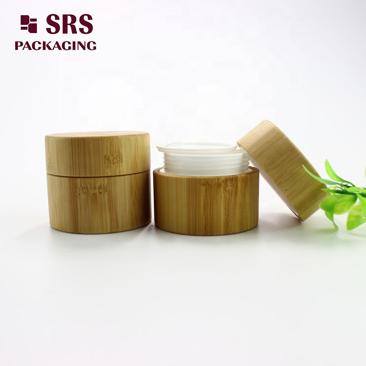 Cosmetic packaging Eco-friendly PLA 30g Jar Bamboo With PP Inner Jar