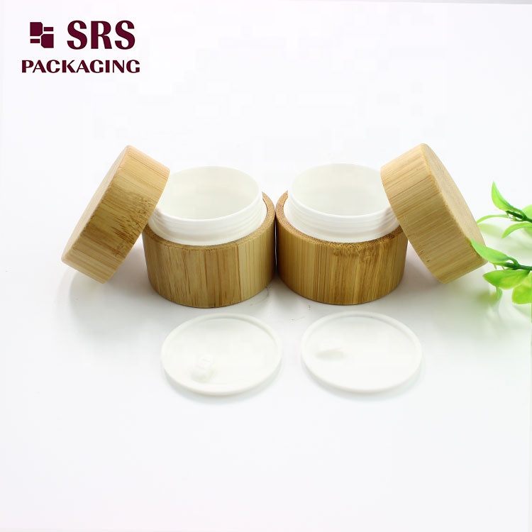 Cosmetic packaging Eco-friendly PLA 30g Jar Bamboo With PP Inner Jar