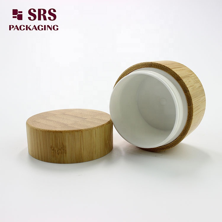 Cosmetic packaging Eco-friendly PLA 30g Jar Bamboo With PP Inner Jar