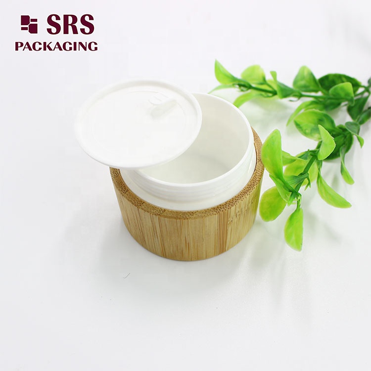 Cosmetic packaging Eco-friendly PLA 30g Jar Bamboo With PP Inner Jar
