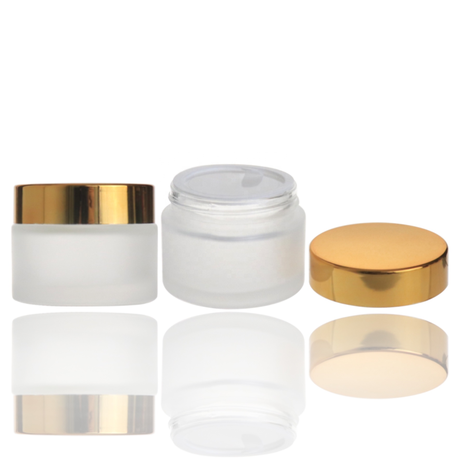 Cosmetic packaging cream 30ml 50ml 60ml 100ml frosted glass cosmetic jar