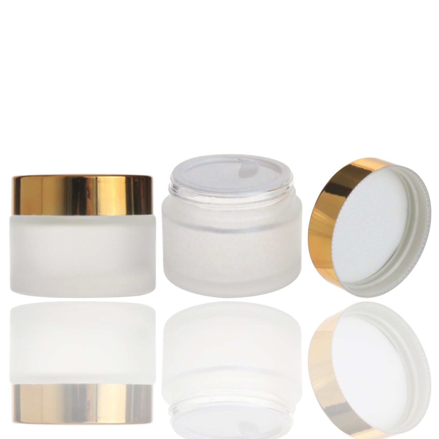Cosmetic packaging cream 30ml 50ml 60ml 100ml frosted glass cosmetic jar