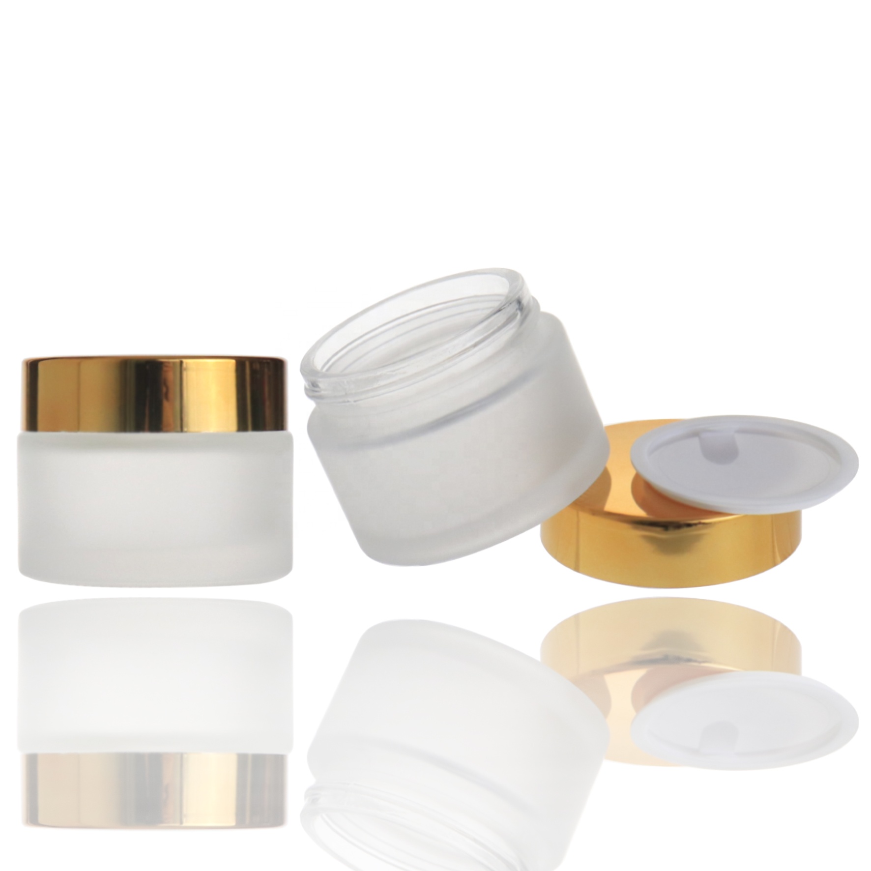Cosmetic packaging cream 30ml 50ml 60ml 100ml frosted glass cosmetic jar