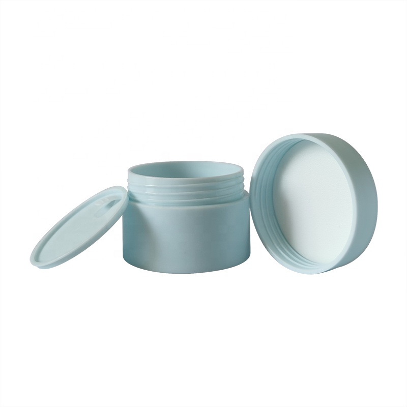 Cosmetic packaging cream 5ml 15ml 20ml 30ml 50ml 80ml pp plastic matte round black white blue pink cream jar