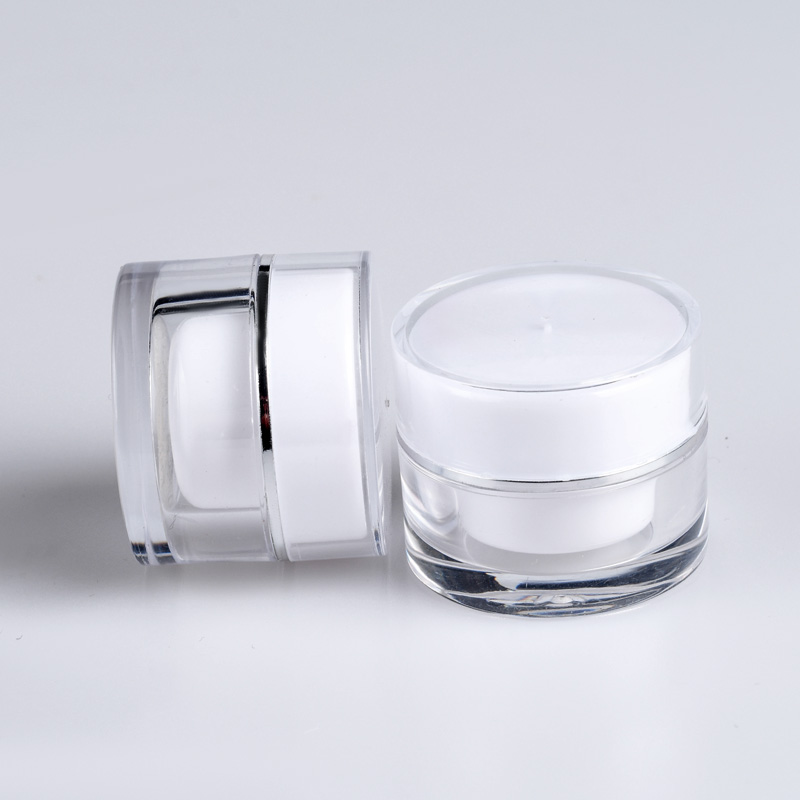 Cosmetic packaging empty 5g 10g 15g 20g 30g 50g white Acrylic plastic jar face cream container