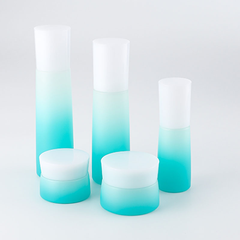 Cosmetic packaging glass bottle cream jar for skin care and personal care