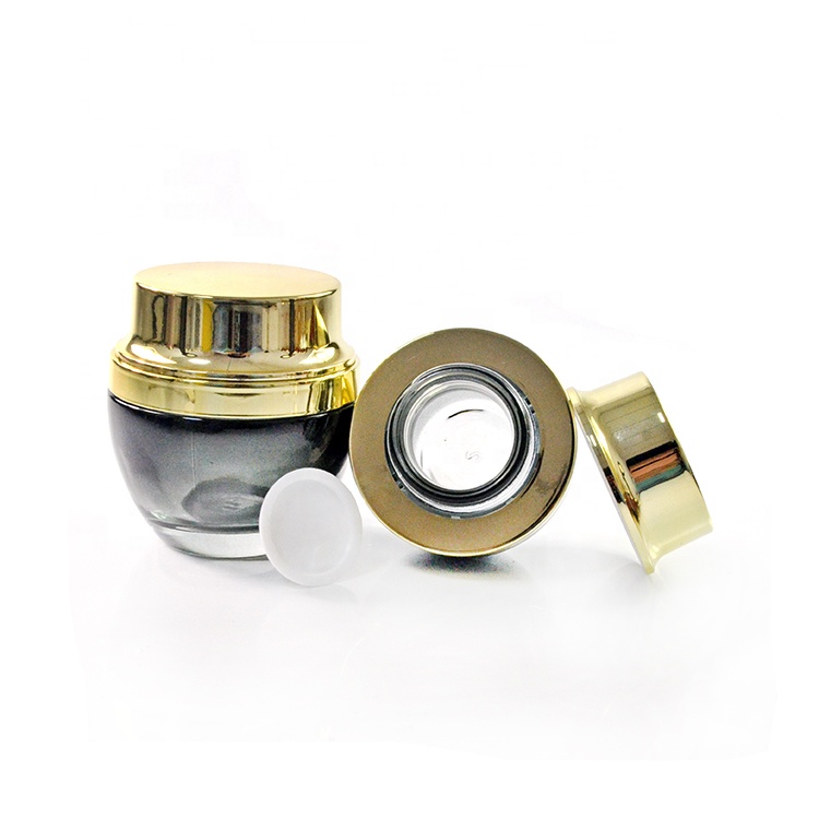 Cosmetic packaging glass containers series 20ml 30ml 50ml cream jar glass spray bottle lotion pump bottle 100ml 120ml