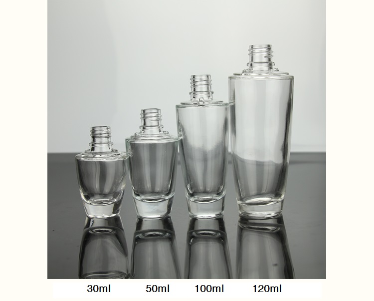 Cosmetic packaging glass containers series 20ml 30ml 50ml cream jar glass spray bottle lotion pump bottle 100ml 120ml