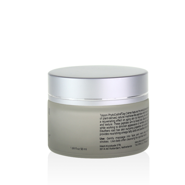 Cosmetic packaging luxury 15g 20g 30g 50g 2 oz cream glass jar purple high quality jar cream with silver lid