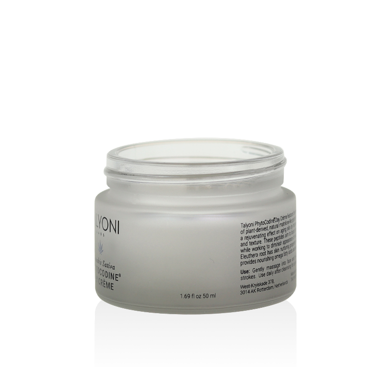 Cosmetic packaging luxury 15g 20g 30g 50g 2 oz cream glass jar purple high quality jar cream with silver lid