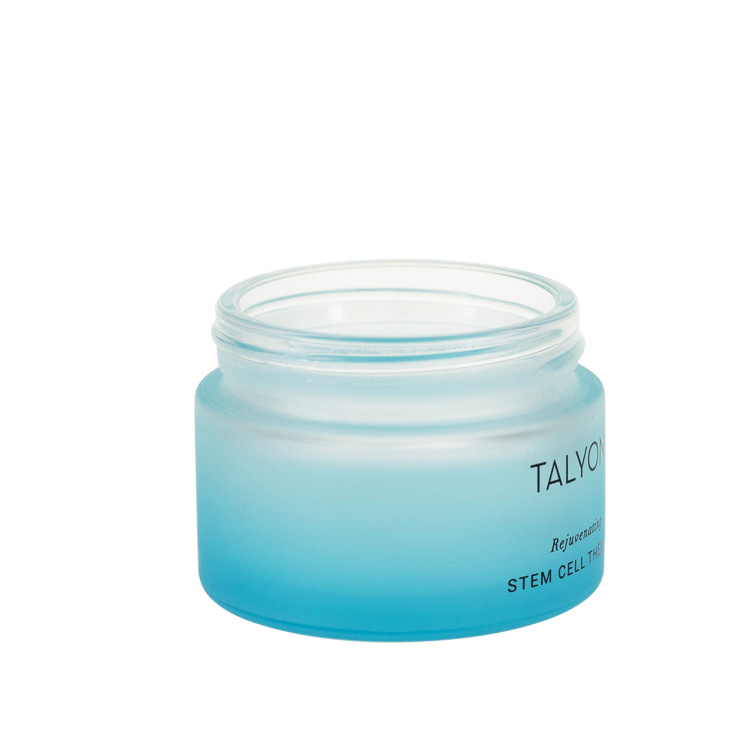 Cosmetic packaging luxury 1oz 2oz 30ml 50ml 50g 100g cream jar face with silver aluminum lid