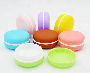 Cosmetic packaging mini cookie style blue pink purple 5g 10g Macarons cream cosmetic jar for cream packing