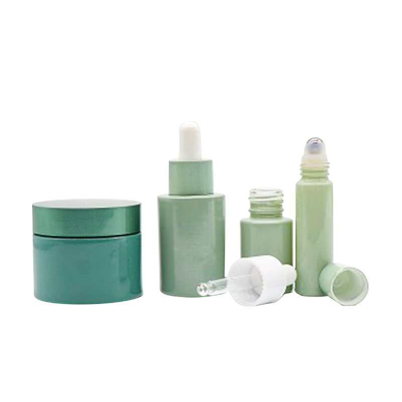 Cosmetic packaging oil serum empty 10ml 20ml 30ml flat shoulder glass dropper bottle