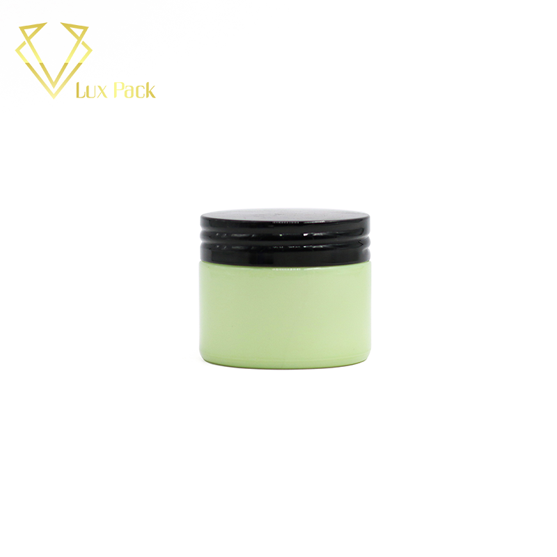 Cosmetic packaging opal white cream glass jar wholesale 2018