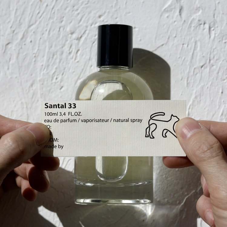 Cosmetic packaging spray pump bottle glass 50ml luxury perfume bottle with black lid