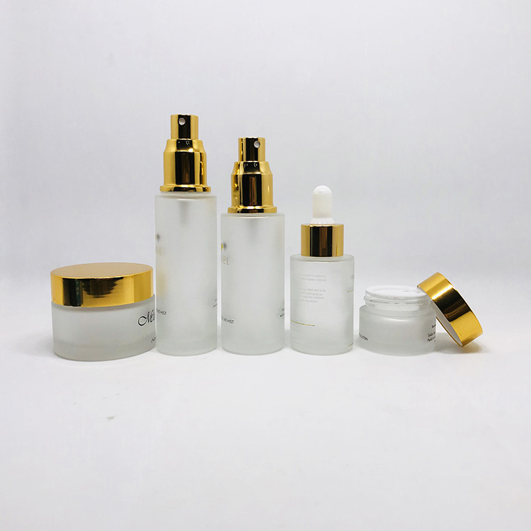 Cosmetic packaging stock products oval shape black 30ml luxury glass bottle