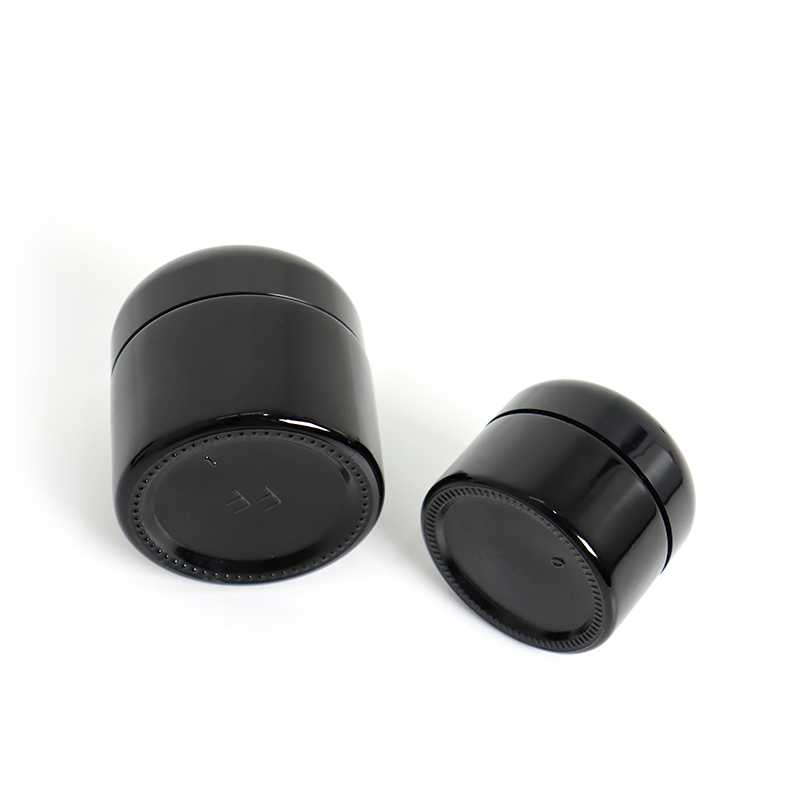 Cosmetic packing 5ml 15ml 30ml 50ml 100ml 150ml 200ml UV black Dark violet glass essential oil lotion cosmetic bottle and jar