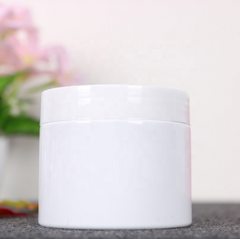 Cosmetic packing jar facial care cream white glass jar