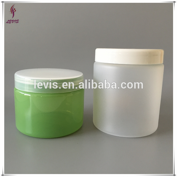 Cosmetic plastic frosted jar