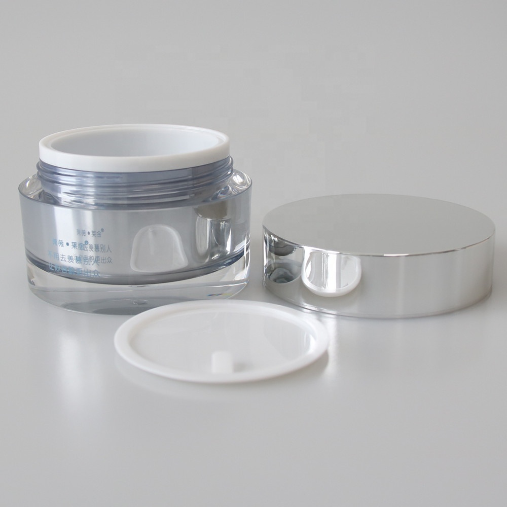 Cosmetic skin care acrylic cream jar luxury plastic jar 15g 30g 50g 100g 200g