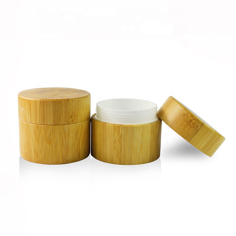 Cosmetic skin care packaging 5g 10g 15g 30g 50g 100g 150g 200g 250g bamboo plastic cream jar