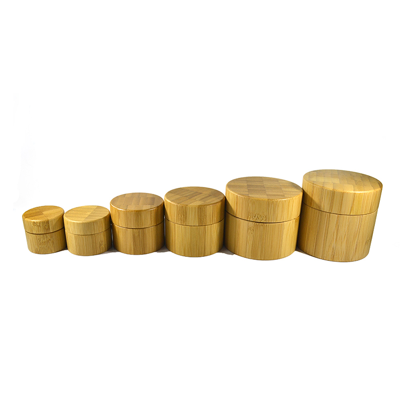 Cosmetic skin care packaging 5g 10g 15g 30g 50g 100g 150g 200g 250g bamboo plastic cream jar