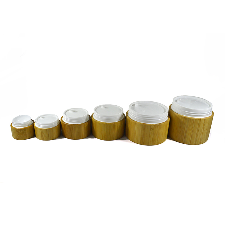 Cosmetic skin care packaging 5g 10g 15g 30g 50g 100g 150g 200g 250g bamboo plastic cream jar