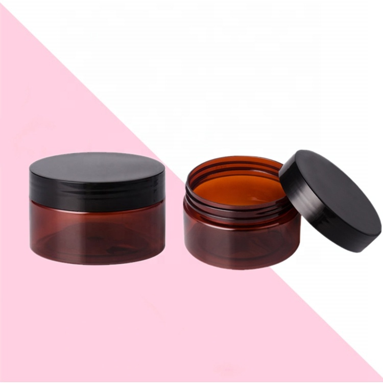 Cosmetic skin care packaging single wall round plastic white jar pet 60 ml for face cream container