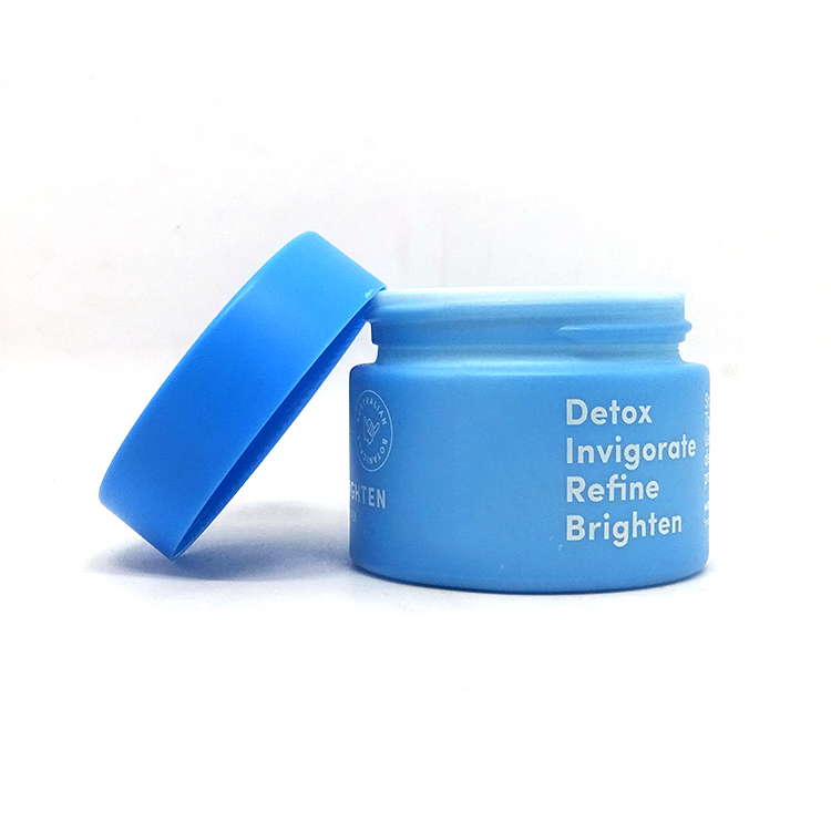 Cosmetic skincare packaging wide mouth opal white ceramic 100ml 50ml 50g frosted lid matte glass pink cream jar